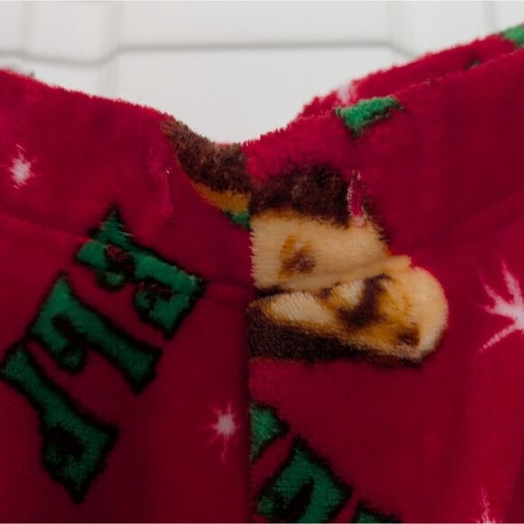 ELF the Movie Fleece Pajama Pants Mens 2XL Red Christmas Pull On Sleepwear - Picture 4 of 12